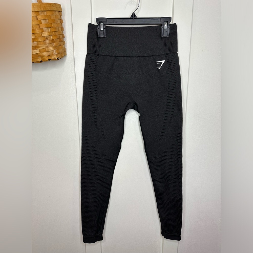 Gymshark Vital Seamless 2.0 Leggings High Rise Compression Gray Sz M - 0269